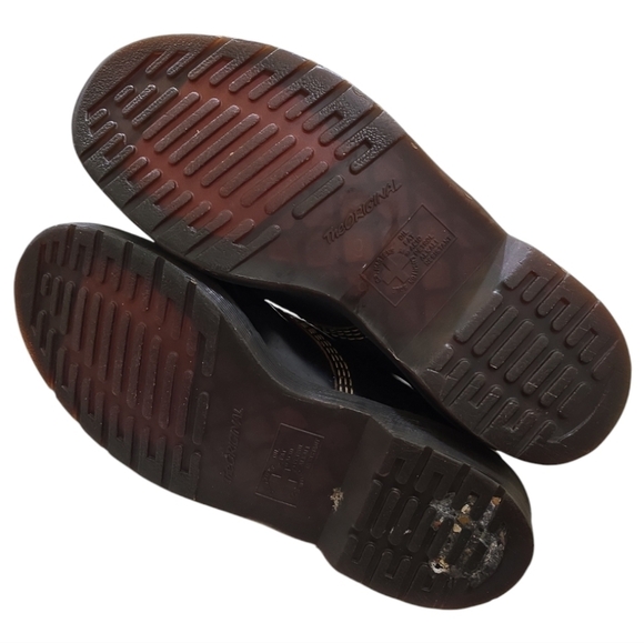 Dr. Martens 101 Vintage Smooth Leather 6-eye Ankle Boots Men's 9 - Picture 8 of 9